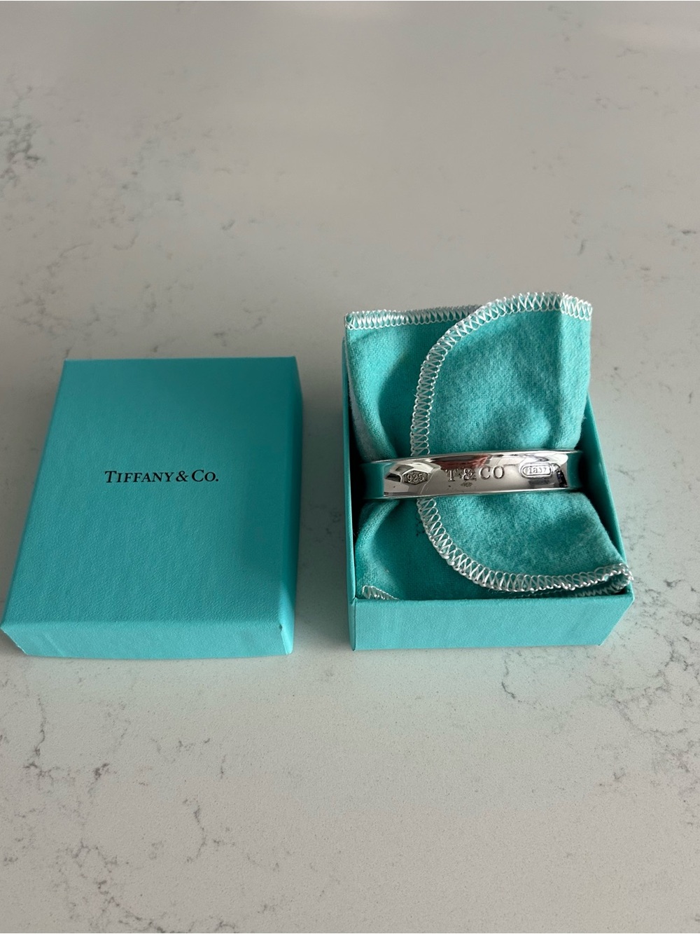 Tiffany & Co. Sterling Silver 1837 Cuff Bracelet